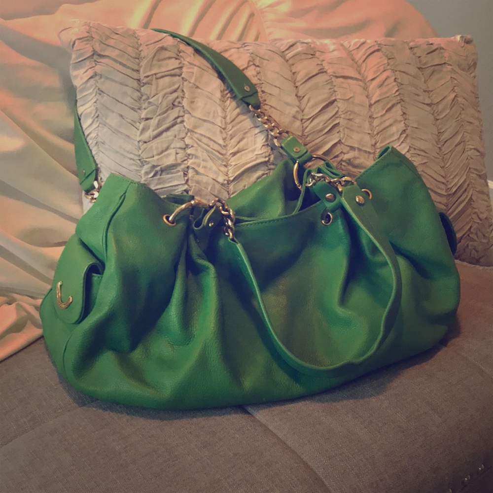 Juicy Couture Leather Green Hobo Handbag